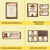 DIGITAL DOWNLOAD ONLY Western Themed Teachers & Staff Appreciation Week Bundle Set