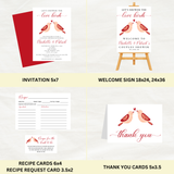 Editable Let's Shower The Love Birds Couples Shower Bundle Set | Bird Theme | Instant Download | Canva Template