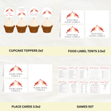 Editable Let's Shower The Love Birds Couples Shower Bundle Set | Bird Theme | Instant Download | Canva Template