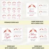 Editable Let's Shower The Love Birds Couples Shower Bundle Set | Bird Theme | Instant Download | Canva Template