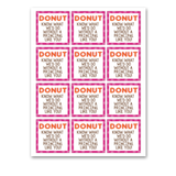 INSTANT DOWNLOAD Donut Know What We'd Do Without A Principal Like You Gift Tags 2.5x2.5