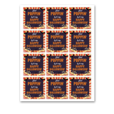 Just Poppin By To Say Happy Halloween | Halloween Gift Tags | Instant Download | 2.5x2.5