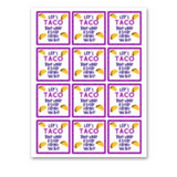 INSTANT DOWNLOAD Let's Taco 'Bout What A Great Father You Are Square Gift Tags 2.5x2.5