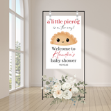 Editable A Little Pierog Is On The Way Baby Shower Welcome Sign | Polish Baby Shower | Instant Download | Canva Template | 18x24, 24x36