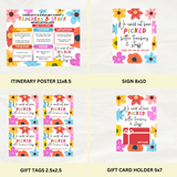 DIGITAL DOWNLOAD ONLY Floral Themed Teachers & Staff Appreciation Week Bundle Set