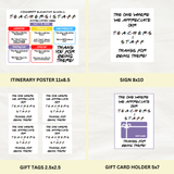 DIGITAL DOWNLOAD ONLY Friends Themed Teachers & Staff Appreciation Week Bundle