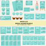 DIGITAL DOWNLOAD ONLY Bride & Co Bridal Shower Bundle Set