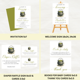 Editable Halloween A Baby Is Brewing Baby Shower Bundle Set | Halloween Theme | Instant Download | Edit With Canva