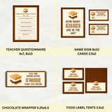 DIGITAL DOWNLOAD ONLY S'mores Themed Teachers & Staff Appreciation Week Bundle Set