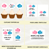 DIGITAL DOWNLOAD ONLY Fish Themed Gender Reveal Bundle Set