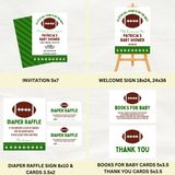 DIGITAL DOWNLOAD ONLY Football Themed Baby Shower Bundle Set