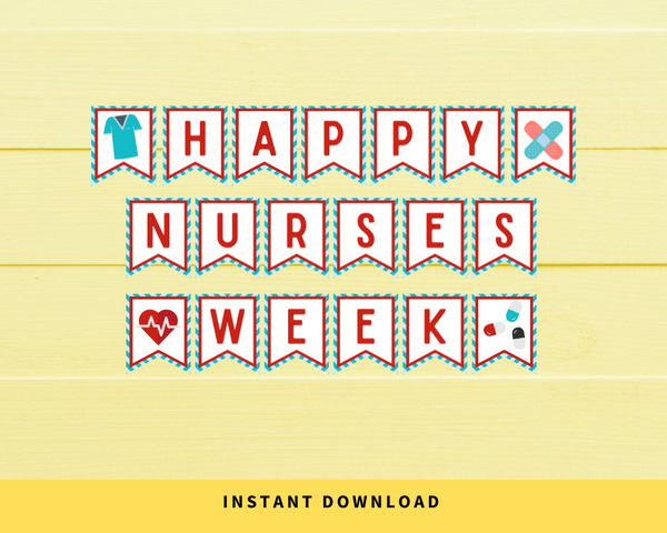 INSTANT DOWNLOAD Happy Nurses Week Banner 5x6