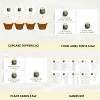 Editable Love Is Brewing Bridal Shower Bundle Set | Halloween Theme | Instant Download | Canva Template