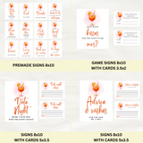 Editable Love At First Spritz Bridal Shower Bundle Set | Aperol Spritz Theme | Instant Download | Canva Template