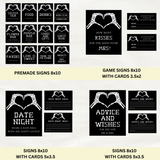 Editable Til Death Do Us Part Bridal Shower Bundle Set | Halloween Theme | Instant Download | Canva Template