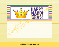 INSTANT DOWNLOAD Happy Mardi Gras Favor Bag Toppers