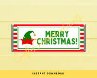 INSTANT DOWNLOAD Elf Merry Christmas Chocolate Bar Wrappers