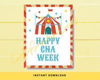 INSTANT DOWNLOAD Circus Themed Happy CNA Week Sign 8.5x11