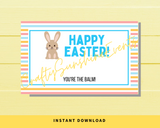 INSTANT DOWNLOAD Happy Easter Lip Balm Tags 2.5x4