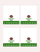 DIGITAL DOWNLOAD ONLY Editable Football Themed Food Label Tents