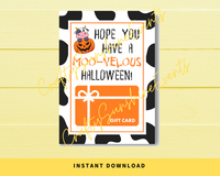 INSTANT DOWNLOAD Hope You Have A Moovelous Halloween Gift Card Holder 5x7