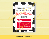 INSTANT DOWNLOAD Thank You For Being A Moo-Velous DSP Gift Card Holder 5x7