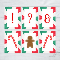 INSTANT DOWNLOAD Green Red Peppermint Swirl Christmas Banner 5x7