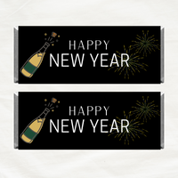 INSTANT DOWNLOAD Happy New Year 2024 Chocolate Bar Wrapper