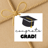 INSTANT DOWNLOAD Congrats Grad Square Gift Tags 2.5x2.5