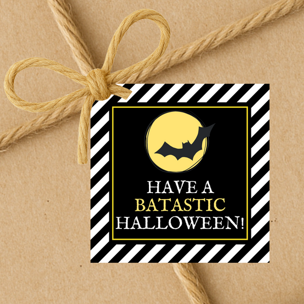 Have A Batastic Halloween | Halloween Gift Tags | Instant Download | 2.5x2.5