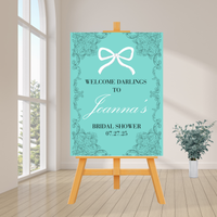 Editable Bride & Co Bridal Shower Welcome Sign | Instant Download | 18x24, 24x36 Canva Template