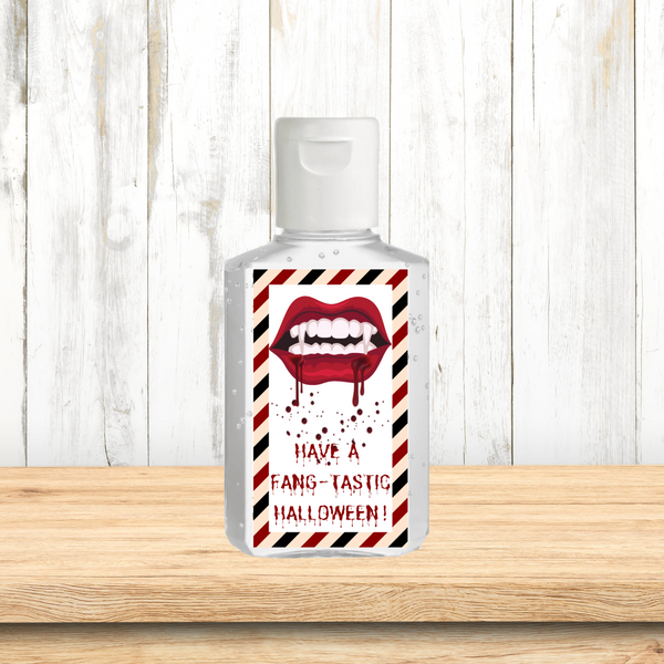 INSTANT DOWNLOAD Have A Fangtastic Halloween Hand Sanitizer Labels