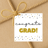 INSTANT DOWNLOAD Congrats Grad Square Gift Tags 2.5x2.5