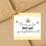 INSTANT DOWNLOAD Thank You For Bee-ing A Great Phlebotomist Square Gift Tags 2.5x2.5