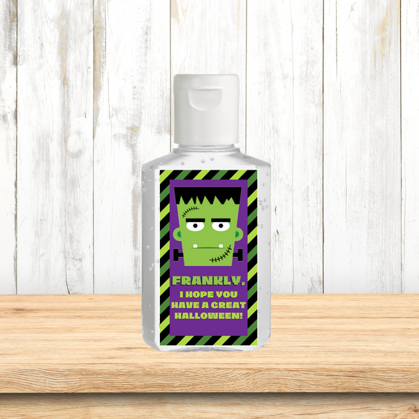 INSTANT DOWNLOAD Frankly, I Hope You Have A Great Halloween Hand Sanitizer Labels