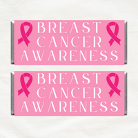 INSTANT DOWNLOAD Breast Cancer Awareness Chocolate Bar Wrappers