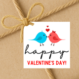 INSTANT DOWNLOAD Happy Valentine's Day Square Gift Tags 2.5x2.5