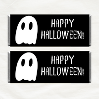 INSTANT DOWNLOAD Ghost Happy Halloween Chocolate Bar Wrapper