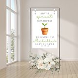 Editable A Little Sprout Is On The Way Baby Shower Welcome Sign | Instant Download | Canva Template | 18x24, 20x30, 24x36