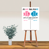 DIGITAL DOWNLOAD ONLY Fish Themed Gender Reveal Party Voting Poster