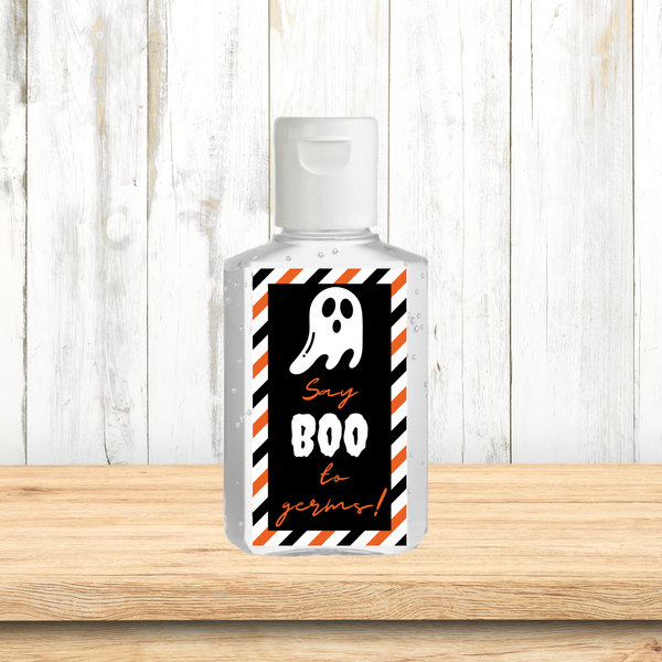 INSTANT DOWNLOAD Say Boo To Germs Halloween Hand Sanitizer Labels