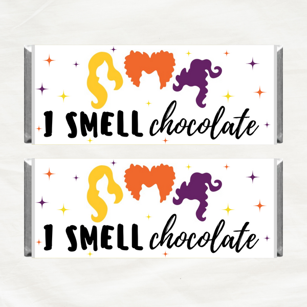 INSTANT DOWNLOAD I Smell Chocolate- Chocolate Wrapper