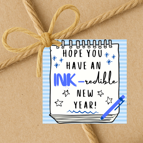 INSTANT DOWNLOAD Hope You Have An Inkredible New Year Square Gift Tags 2.5x2.5