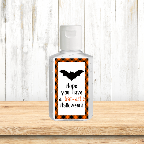 INSTANT DOWNLOAD Hope You Have A Bat-astic Halloween Hand Sanitizer Labels