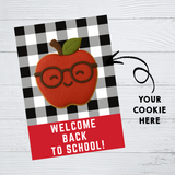 INSTANT DOWNLOAD Welcome Back To School Cookie Cards 3.5x5