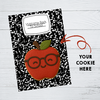 INSTANT DOWNLOAD Welcome Back To School Notebook Cookie Cards 3.5x5