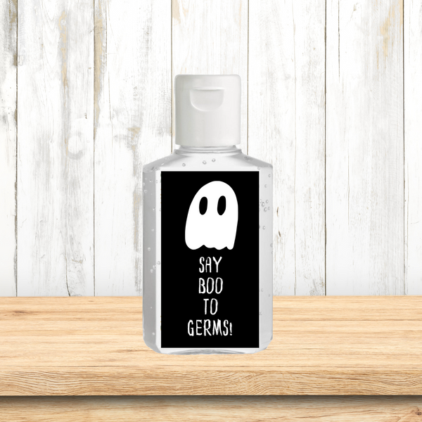 INSTANT DOWNLOAD Say Boo To Germs Halloween Hand Sanitizer Labels