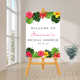 DIGITAL DOWNLOAD ONLY Tropical Paradise Bridal Shower Welcome Sign