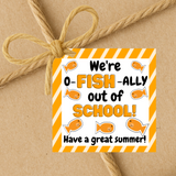 INSTANT DOWNLOAD We're Ofishally Out Of School Square Gift Tags 2.5x2.5