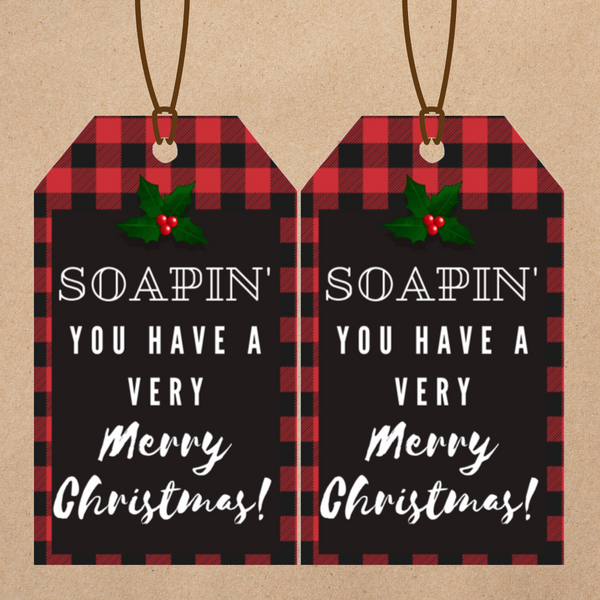 INSTANT DOWNLOAD Buffalo Soapin' You Have A Very Merry Christmas Gift Tags